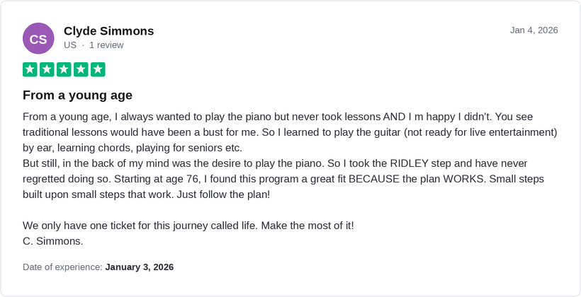 Student review from Clyde Simmons